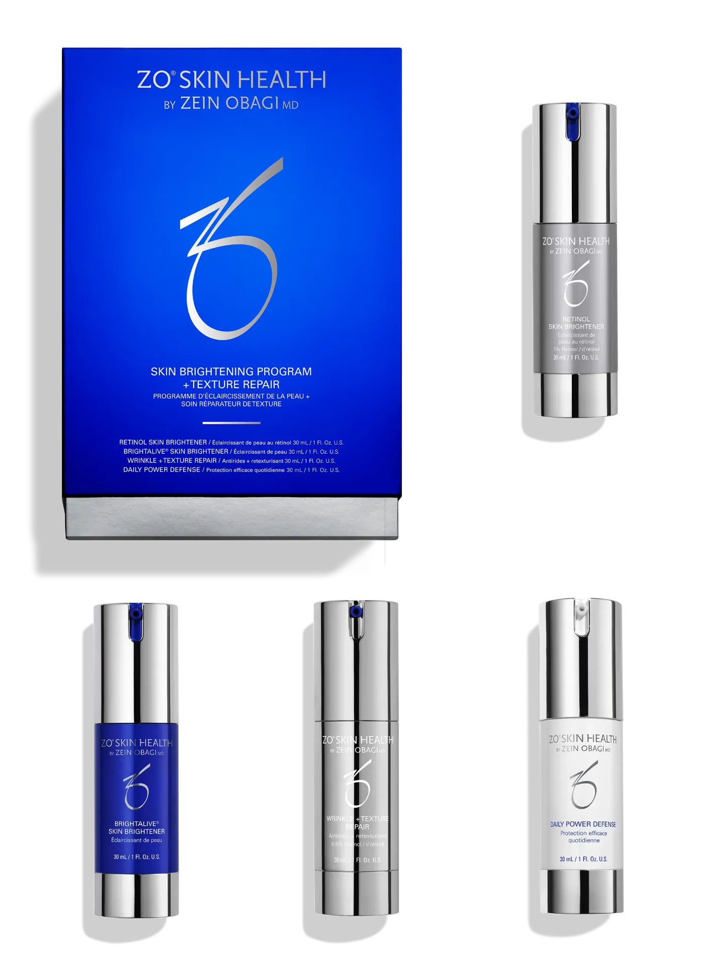 ZO Skin Health Skin Brightening Program + Texture Repair Kit