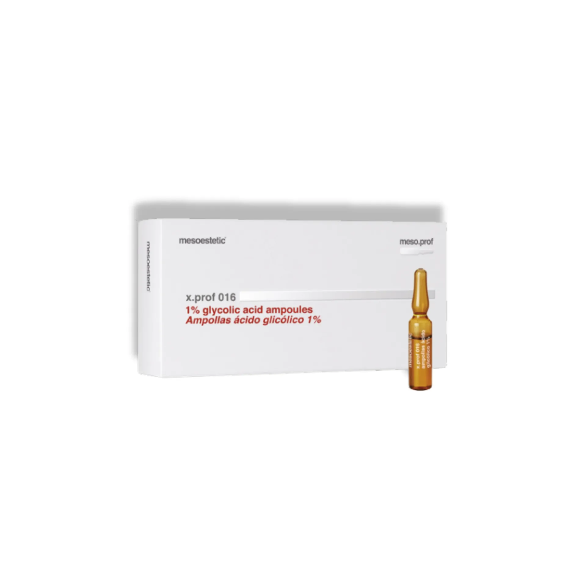 [13113] mesoestetic x.prof 016 1% glycolic acid ampoules