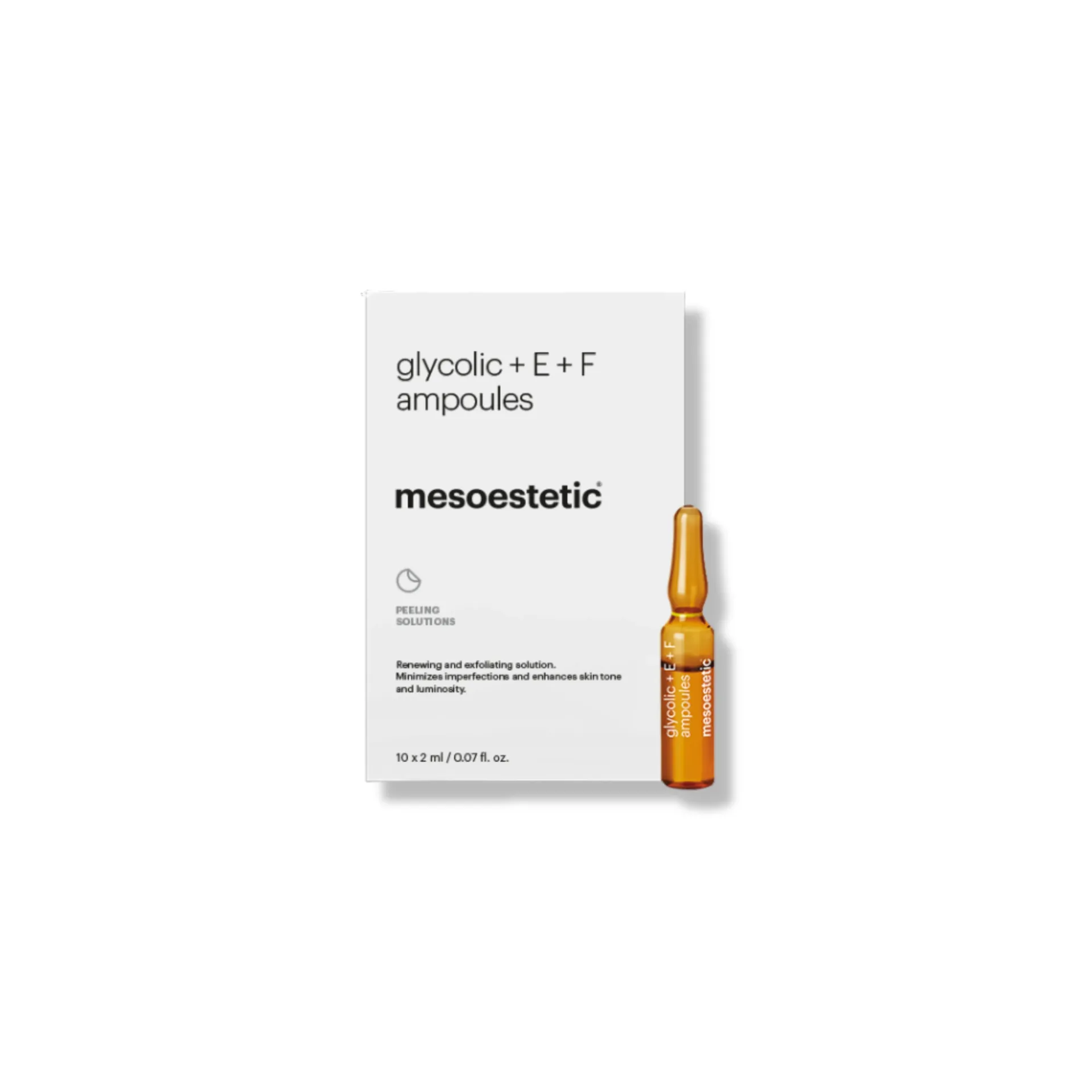 mesoestetic glycolic + E + F ampoules