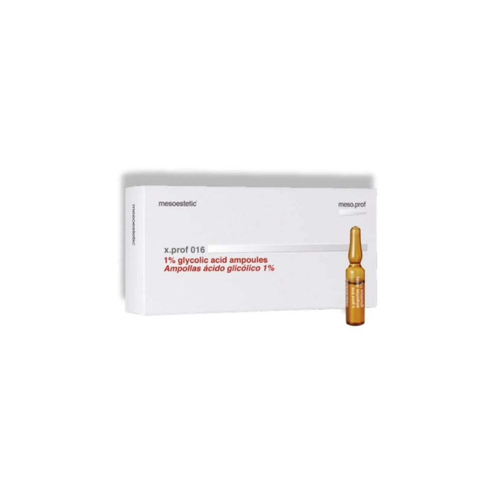 mesoestetic x.prof 016 1% glycolic acid ampoules