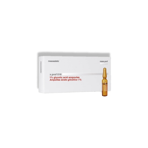 mesoestetic x.prof 016 1% glycolic acid ampoules